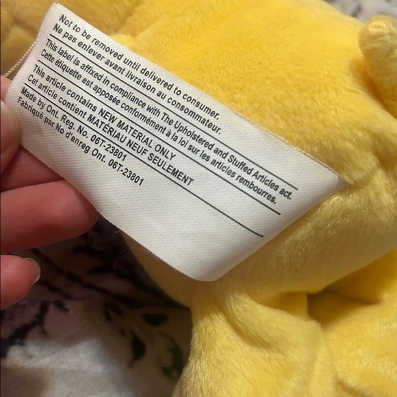 Y2K Care Bears Birthday Bear Yellow Plush Bear with Cupcake Embroidery - Picture 8 of 8